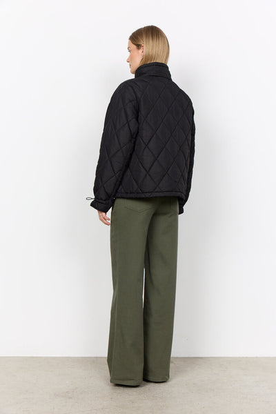 Soyaconcept 'Fenya 80' Quilted Short Jacket - Black