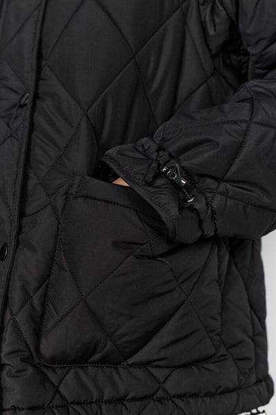 Soyaconcept 'Fenya 80' Quilted Short Jacket - Black