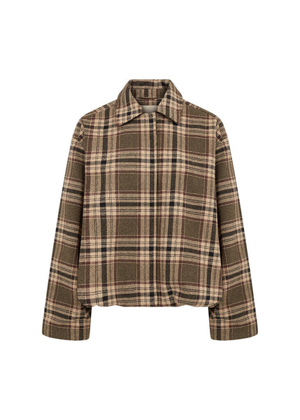Soyaconcept 'Gerlinde 1' Plaid Bubble Hem Jacket