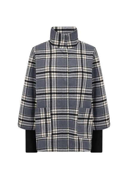 Soyaconcept 'Gerlinde 2' Plaid High Collar Jacket