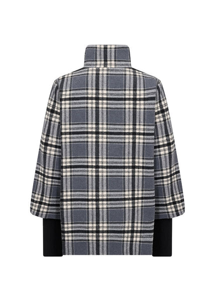 Soyaconcept 'Gerlinde 2' Plaid High Collar Jacket