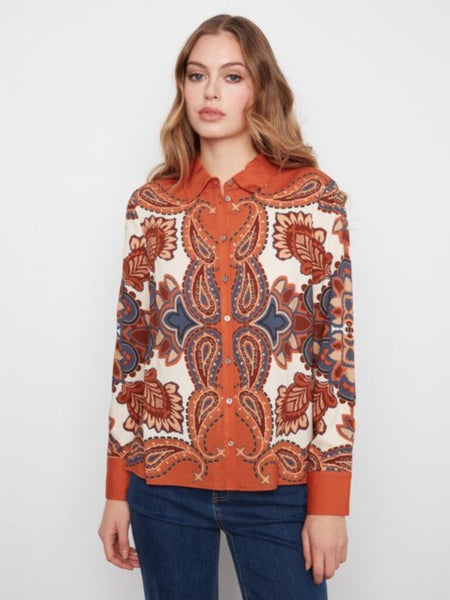 Charlie B Boteh Print Button-Up Shirt