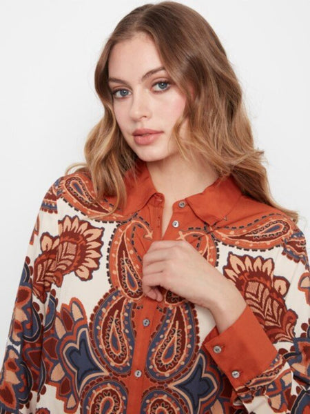 Charlie B Boteh Print Button-Up Shirt