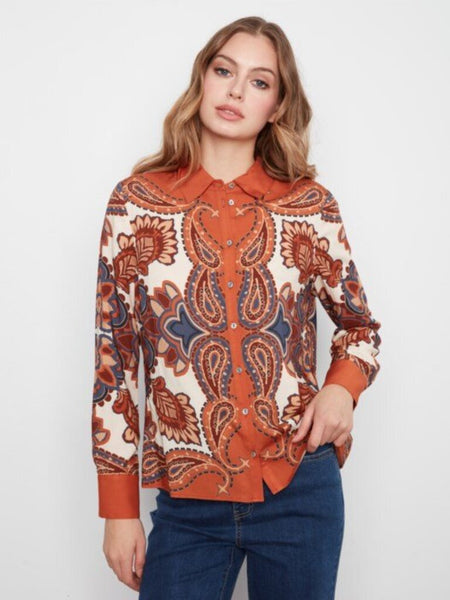 Charlie B Boteh Print Button-Up Shirt
