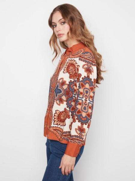 Charlie B Boteh Print Button-Up Shirt