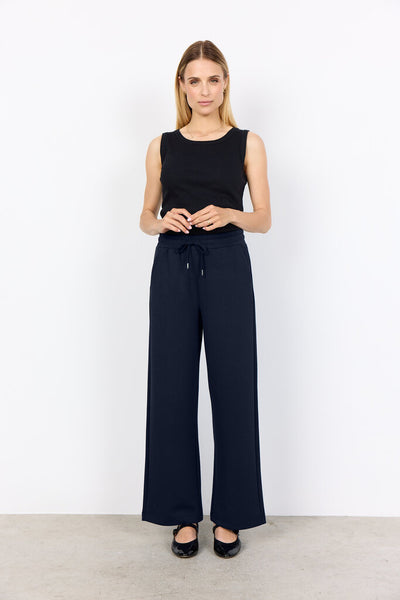 Soyaconcept 'Banu 116' Wide Leg Pants - Navy
