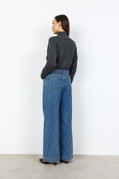 Soyaconcept 'Heda 2C' Belted Wide Leg Jeans