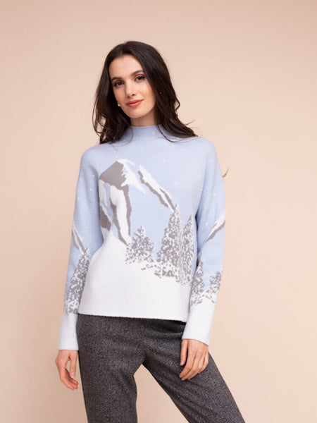 Alison Sheri Mountain Landscape Sweater