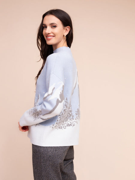 Alison Sheri Mountain Landscape Sweater