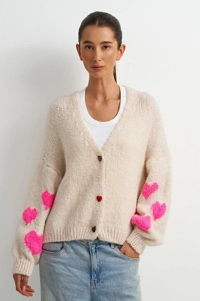 Astrid 'Avery' Heart Detail Cardigan