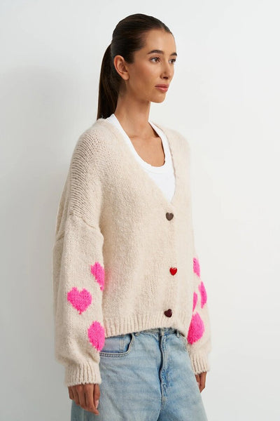 Astrid 'Avery' Heart Detail Cardigan