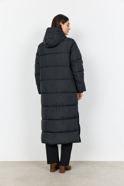 Soyaconcept 'Sorine 1' Long Hooded Puffer Coat