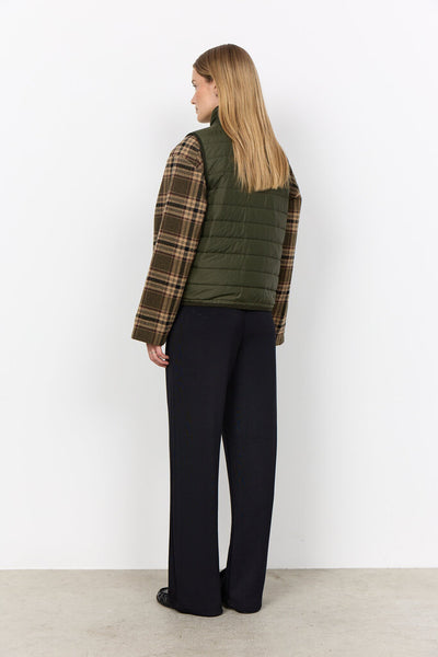 Soyaconcept 'Benete 6' Quilted Vest - Forest Night