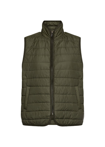 Soyaconcept 'Benete 6' Quilted Vest - Forest Night