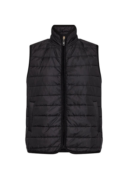 Soyaconcept 'Benete 6' Quilted Vest - Black