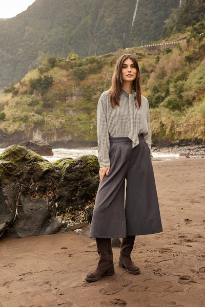 Soyaconcept 'Ann 3-C' Pleated Wide Leg Culottes