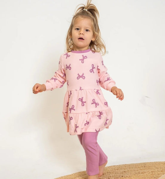 Silkberry Baby Bamboo Fleece Leggings - Mauve Orchid