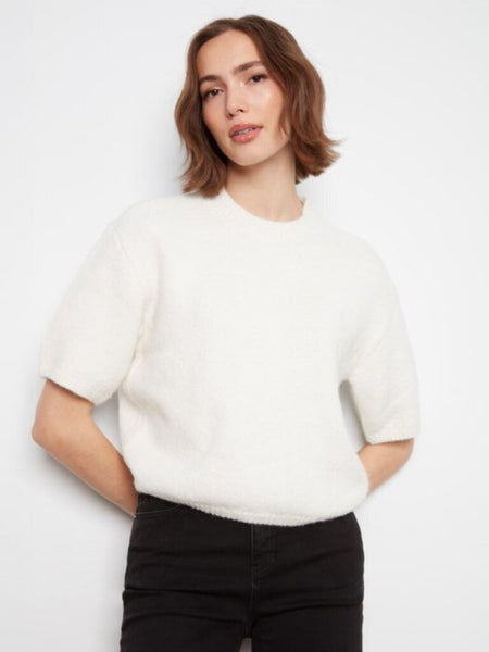 Charlie B Balloon Elbow Sleeve Sweater - Ecru