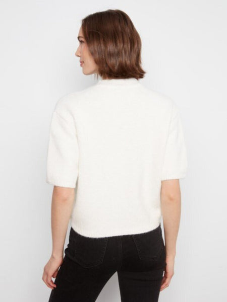 Charlie B Balloon Elbow Sleeve Sweater - Ecru