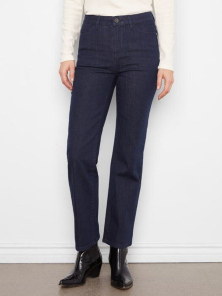 Charlie B Straight Leg Jeans - Blue Black