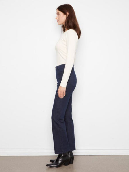 Charlie B Straight Leg Jeans - Blue Black