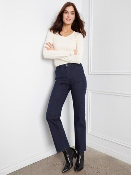 Charlie B Straight Leg Jeans - Blue Black