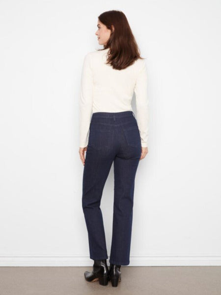Charlie B Straight Leg Jeans - Blue Black