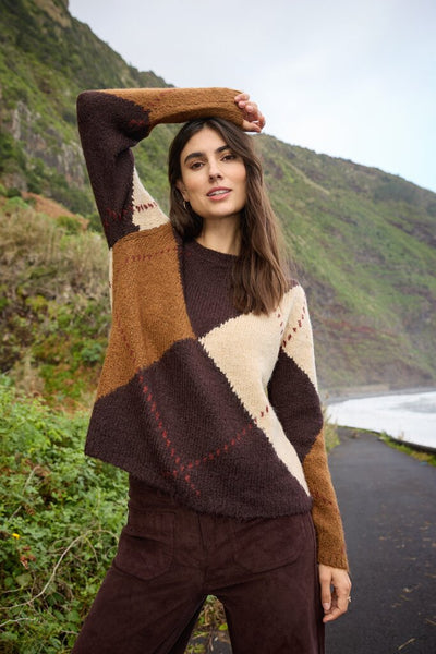 Soyaconcept 'Hacer 2YD' Argyle Print Sweater