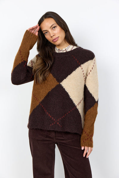 Soyaconcept 'Hacer 2YD' Argyle Print Sweater