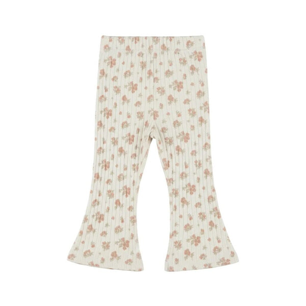 Dirkje Floral Ribbed Flared Pants