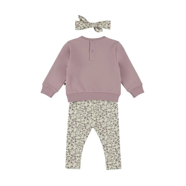Dirkje Elderberry Jumper, Leggings + Headband Set