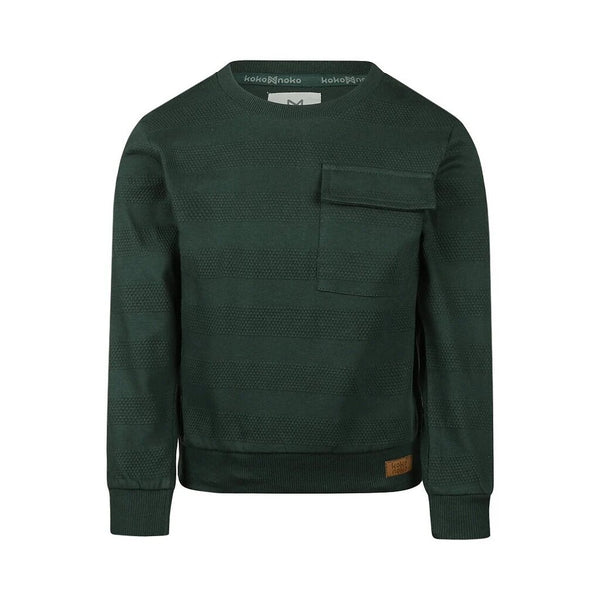 Koko Noko Chest Pocket Crewneck Sweater