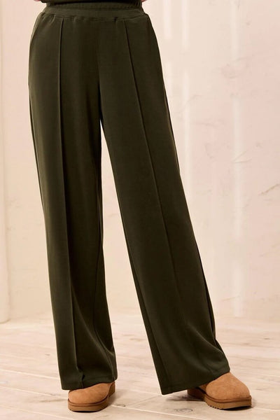 Tribal Soft Modal Wide Leg Pants - Cedar Green