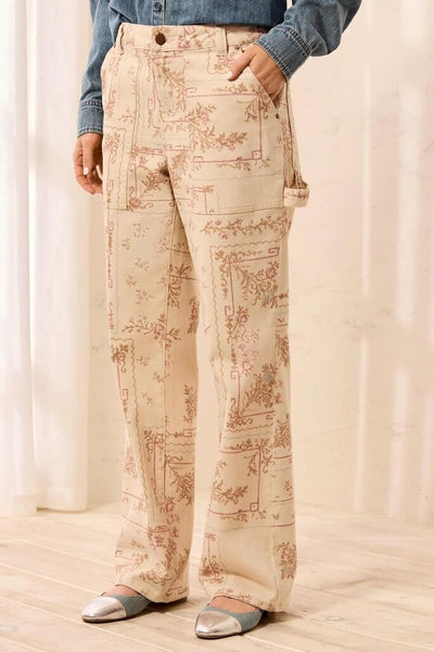 Tribal 'Audrey' Embroidered Carpenter Jeans