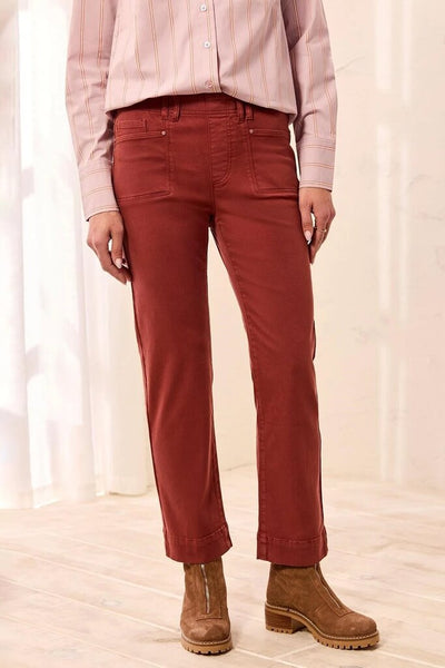 Tribal Comfort Stretch Pull-On Straight Leg Pants - Henna