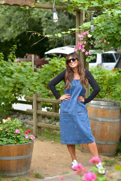 Smash + Tess 'Leah' Denim Overall Dress