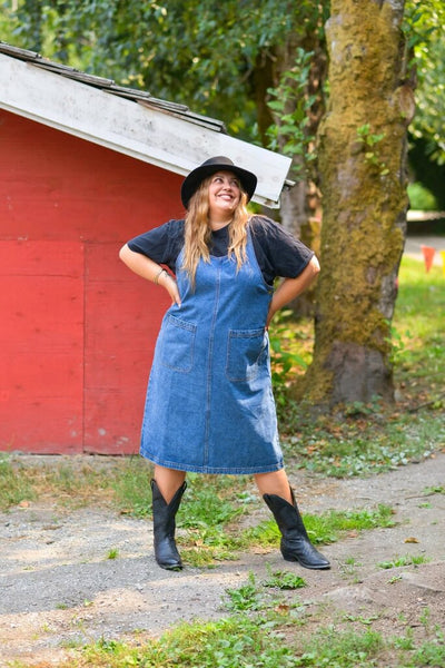Smash + Tess 'Leah' Denim Overall Dress