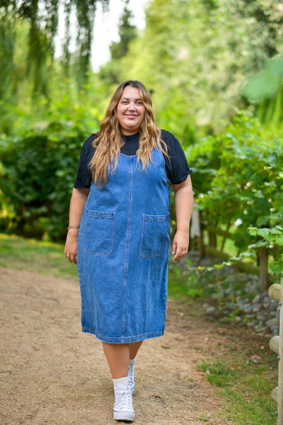 Smash + Tess 'Leah' Denim Overall Dress