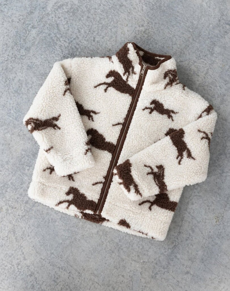 Brunette the Label Kids Wild Horse Sherpa Jacket