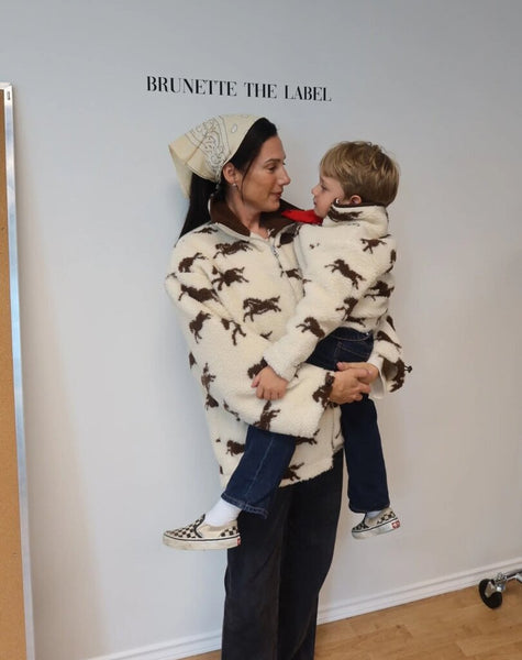 Brunette the Label Kids Wild Horse Sherpa Jacket