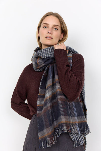 Soyaconcept 'Hanna YD 1' Plaid Blanket Scarf