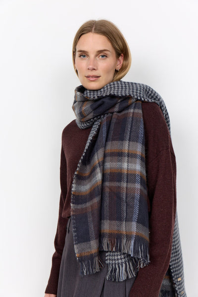 Soyaconcept 'Hanna YD 1' Plaid Blanket Scarf