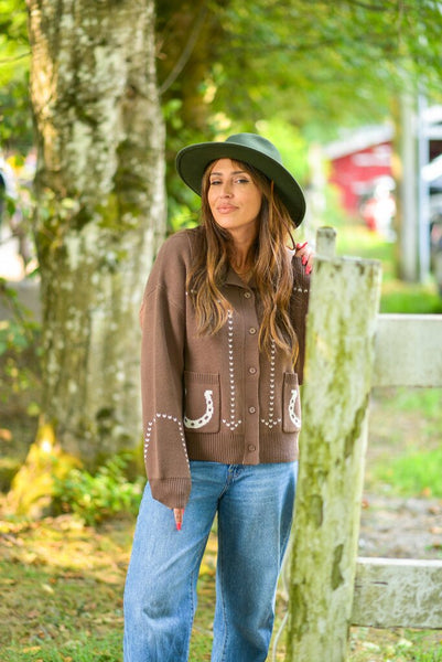 Smash + Tess 'Laurel' Cardigan - Chocolate