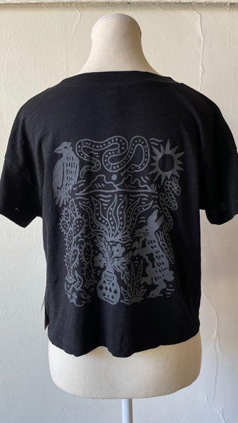 Known Supply 'Desert' Cropped Graphic Tee