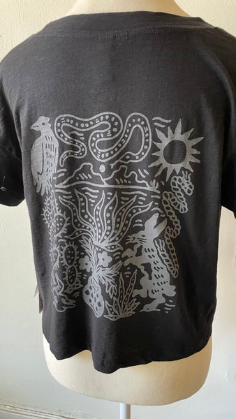 Known Supply 'Desert' Cropped Graphic Tee