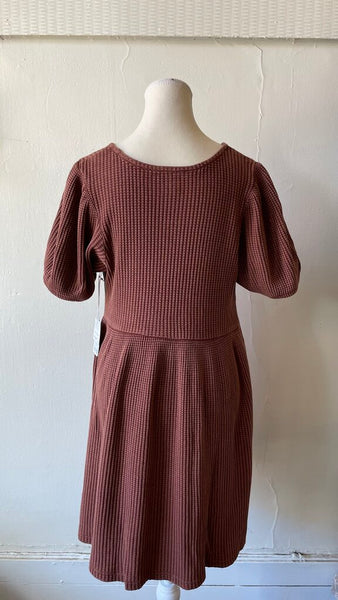 Known Supply 'Ethel' Waffle Knit Dress - Copper