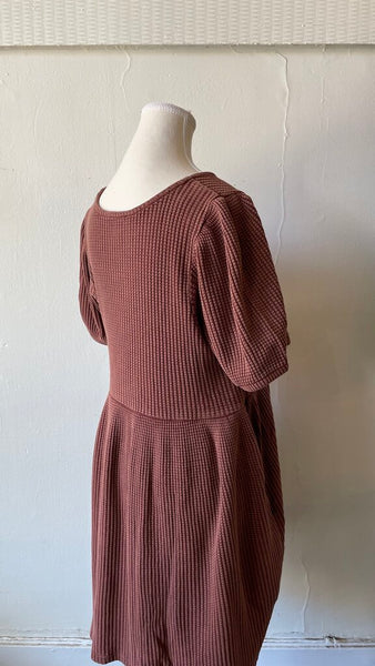 Known Supply 'Ethel' Waffle Knit Dress - Copper