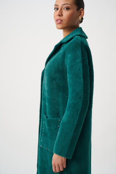 Joseph Ribkoff 264921 Studded Sweater Coat - Ivy