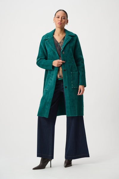 Joseph Ribkoff 264921 Studded Sweater Coat - Ivy