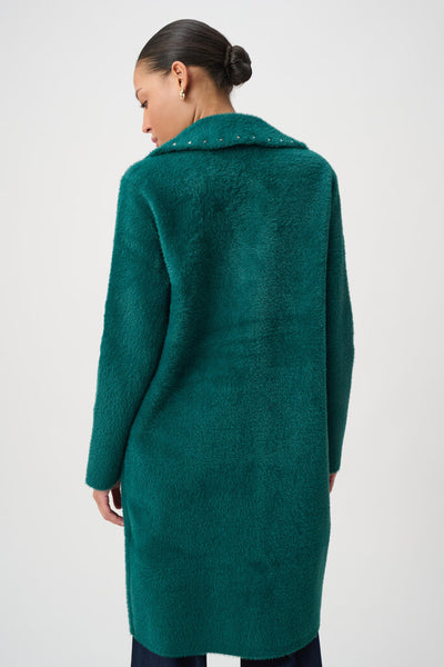 Joseph Ribkoff 264921 Studded Sweater Coat - Ivy